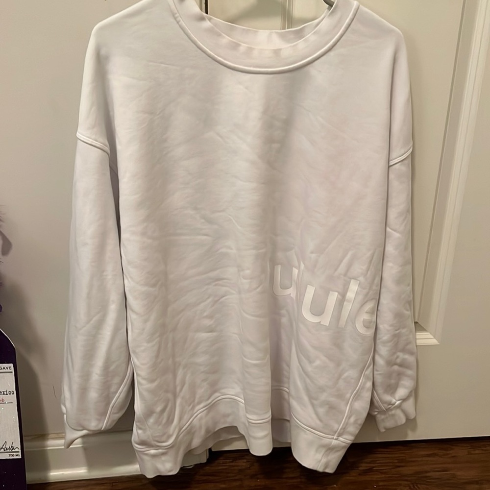Lululemon White Crew Neck